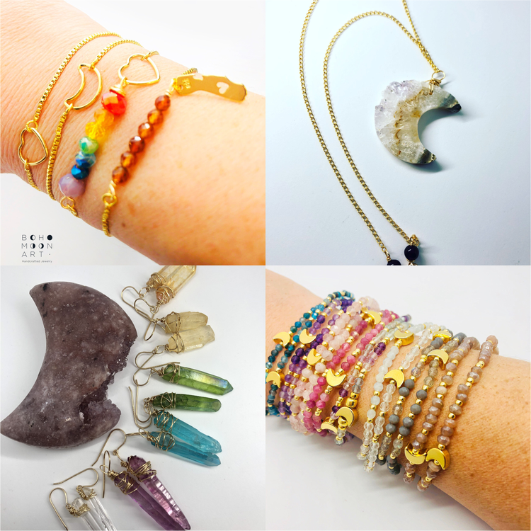 Handmade Crystal Chakras Necklace // Rainbow Necklace // Rainbow Neckl —  San José Made