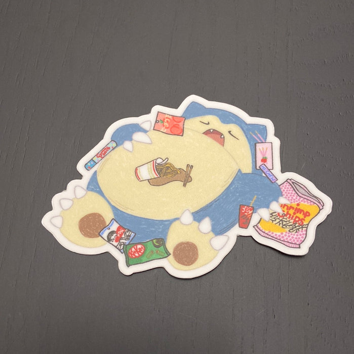 SnorSnacks Snorlax Vinyl Sticker