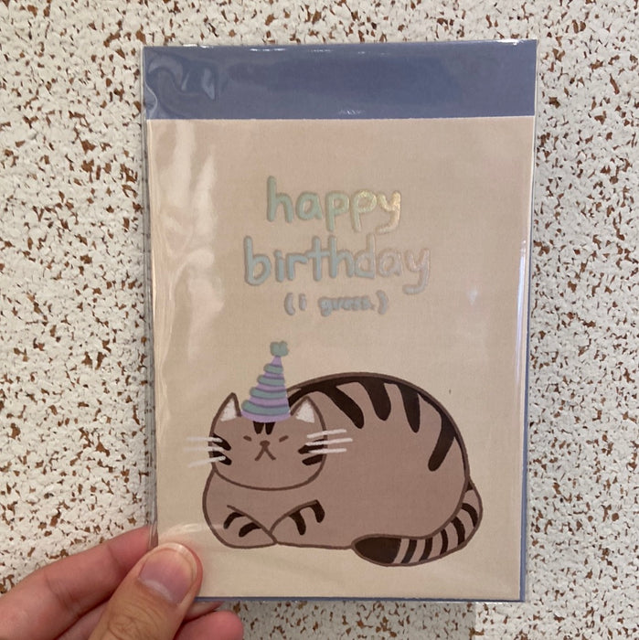 Greeting Card - Happy Birthday (tabby)