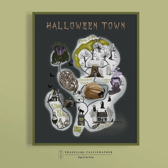 Halloween Town Print