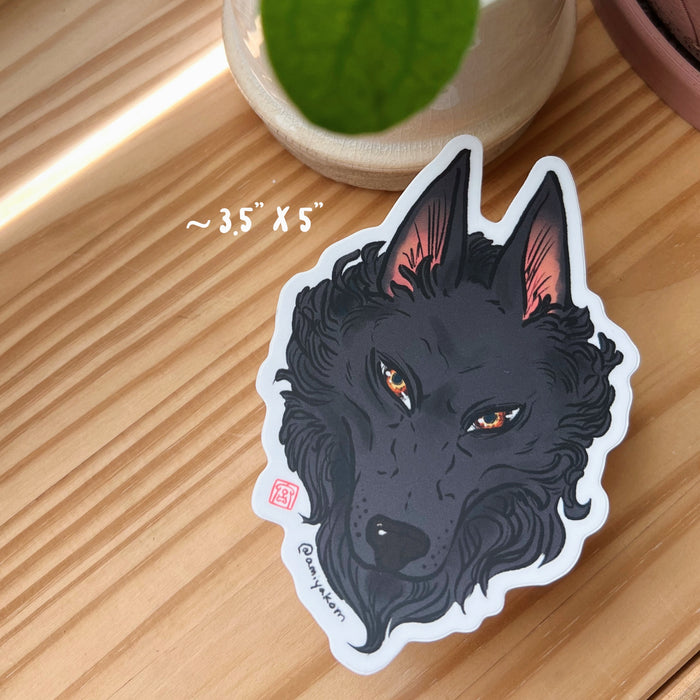 Black Wolf Sticker