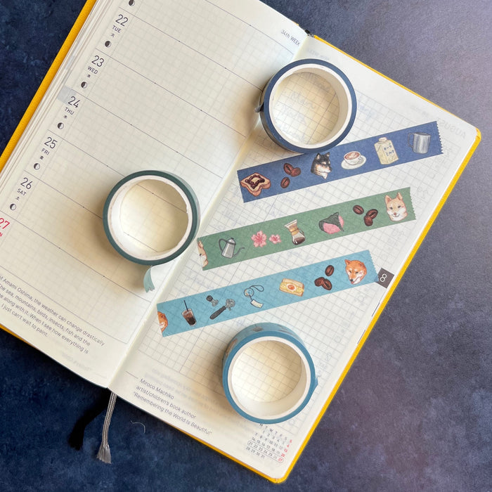 Cafe Maru Washi Tape Trio