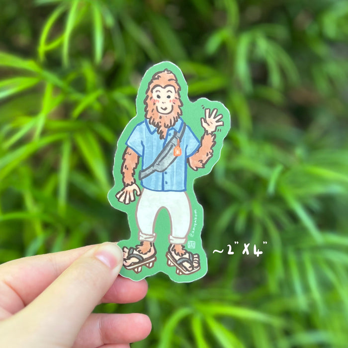 Sasquatch in Japan Sticker