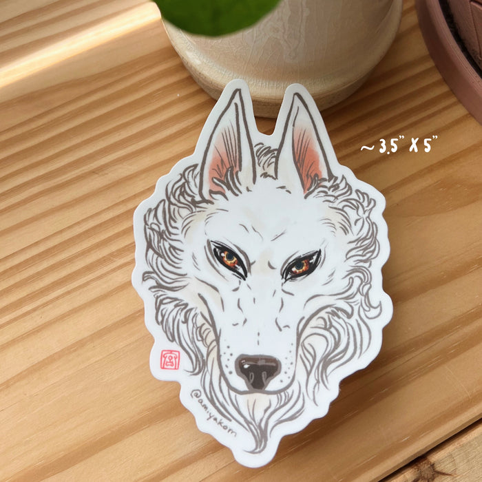 White Wolf Sticker