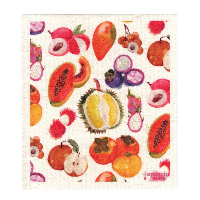 Asian Fruit Swedish Dishcloth