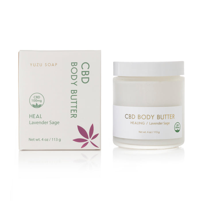 CBD Body Butter (4 oz) - HEAL - Lavender Sage - 100MG