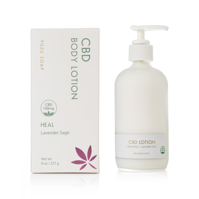 CBD Body Lotion (8 oz) - HEAL - Lavender Sage - 100MG