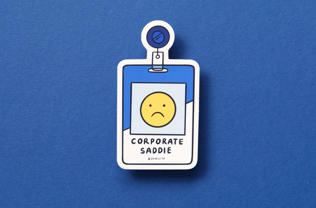 Corporate Saddie Sticker