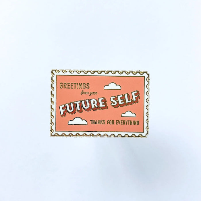 Future Self Postcard Pin