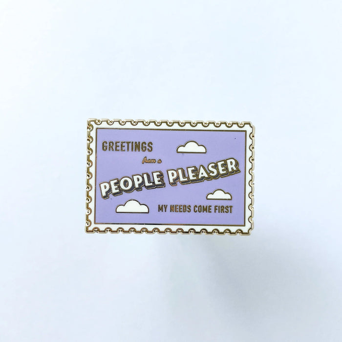 People Pleaser Postcard Pin