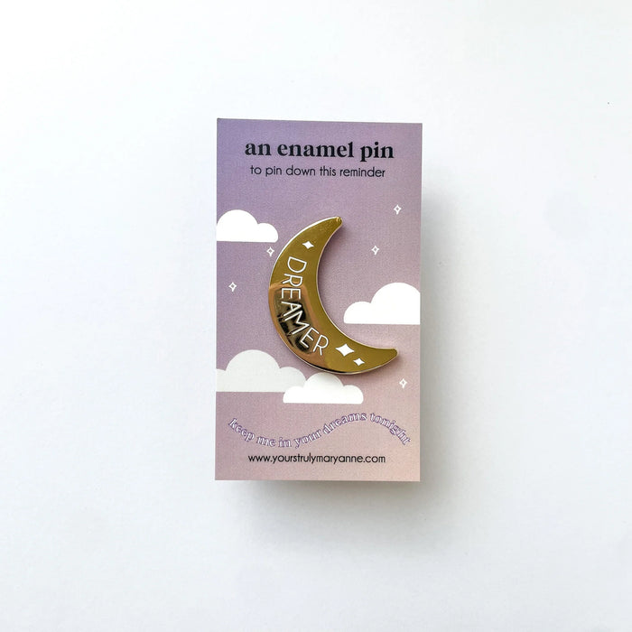 Dreamer Moon Enamel Pin