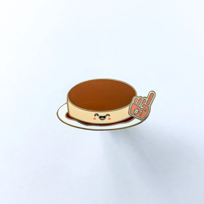 Biggest Flan Enamel Pin