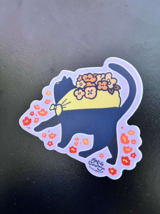 Black Cat Sticker