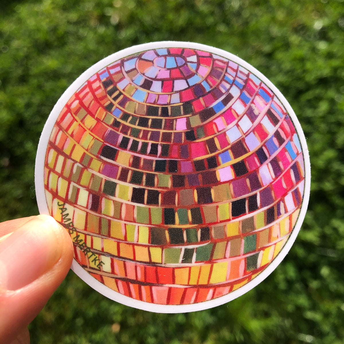 Disco Ball Sticker — San José Made