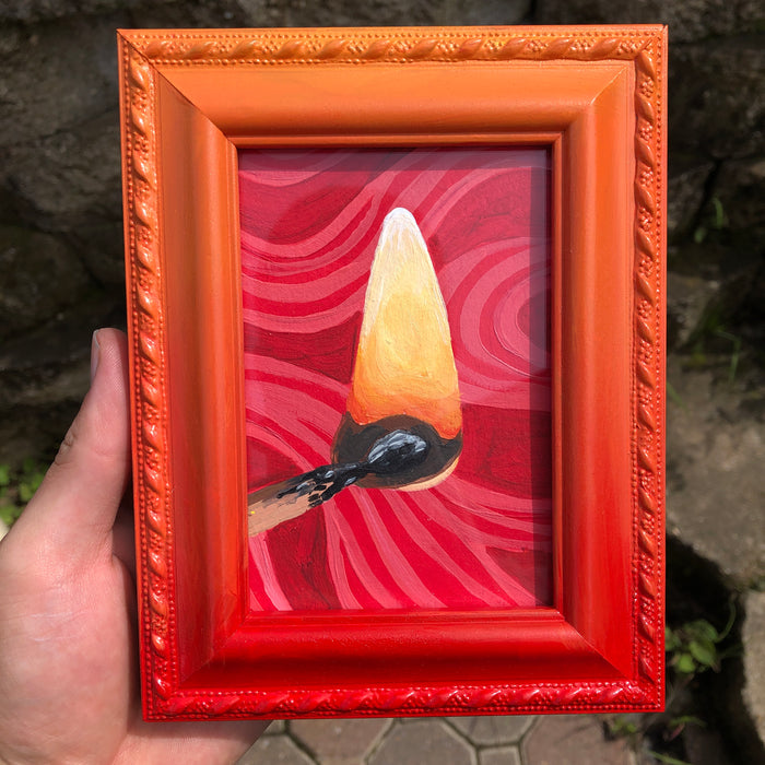 Framed Red Match