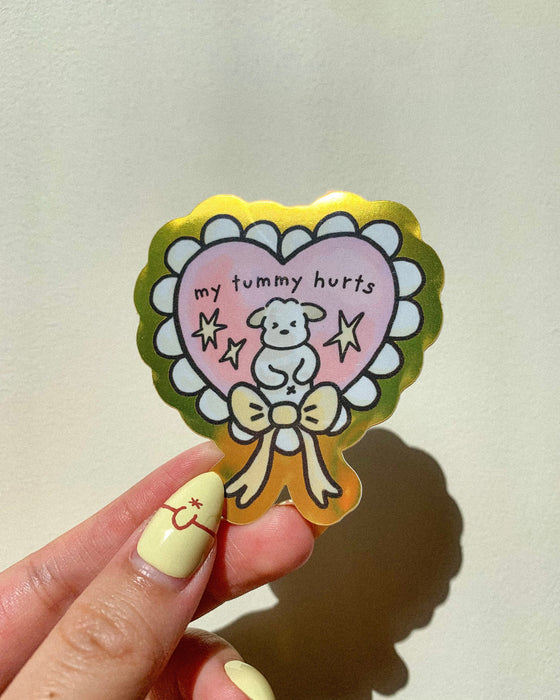 My Tummy Hurts Sticker