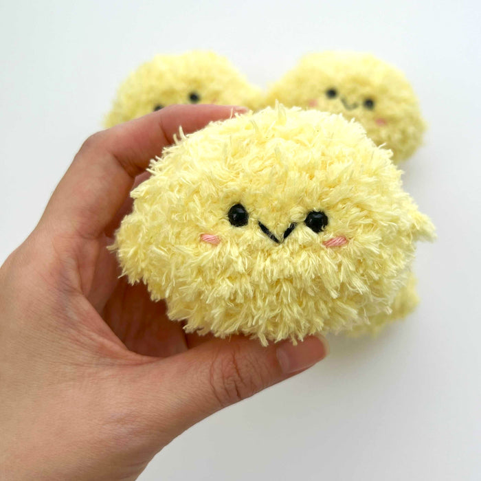 Crochet Fluffy Lemon Amigurumi | Stress Ball