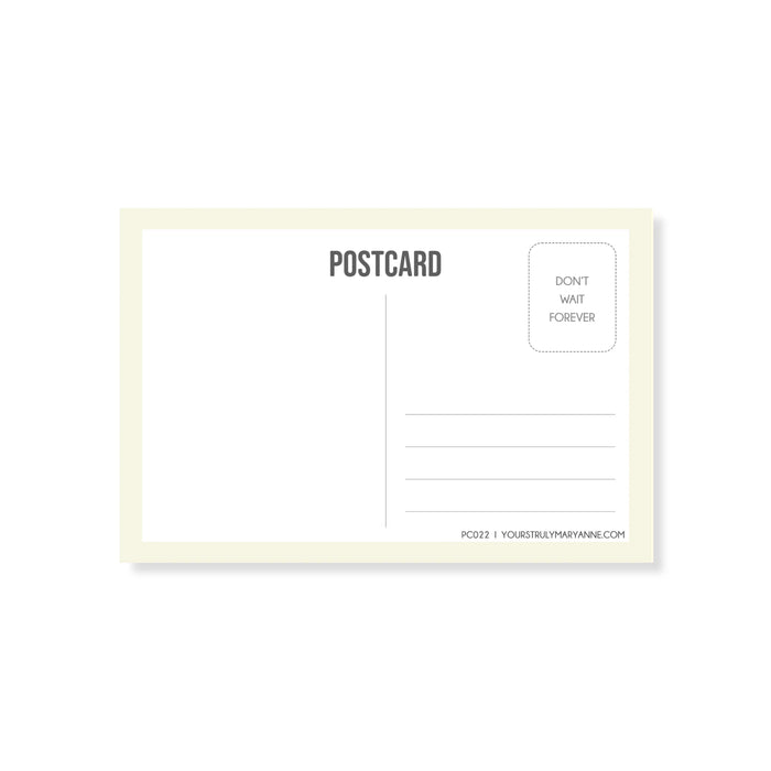 Procrastination Postcard