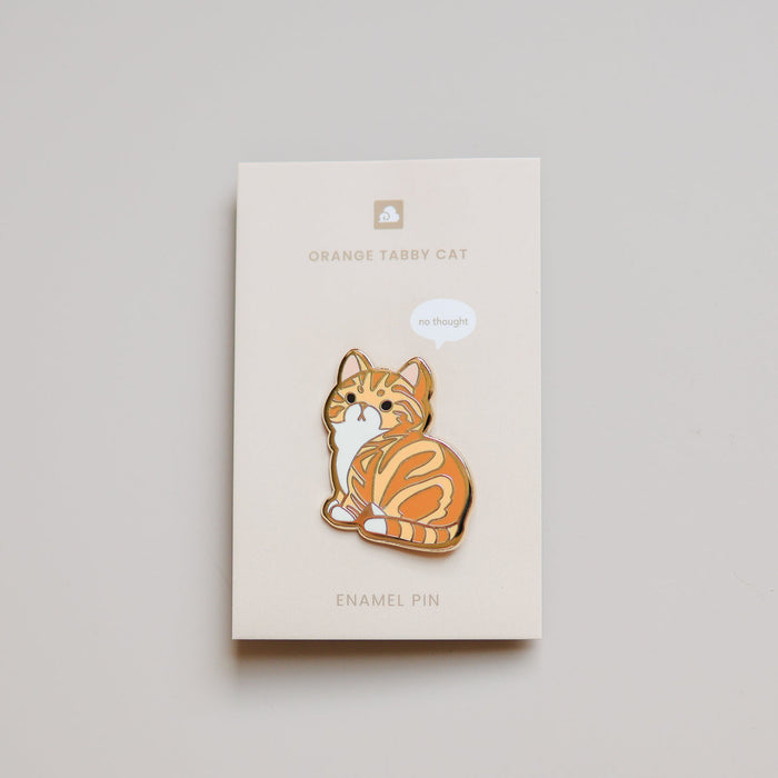 Enamel Pin - Orange Tabby Cat