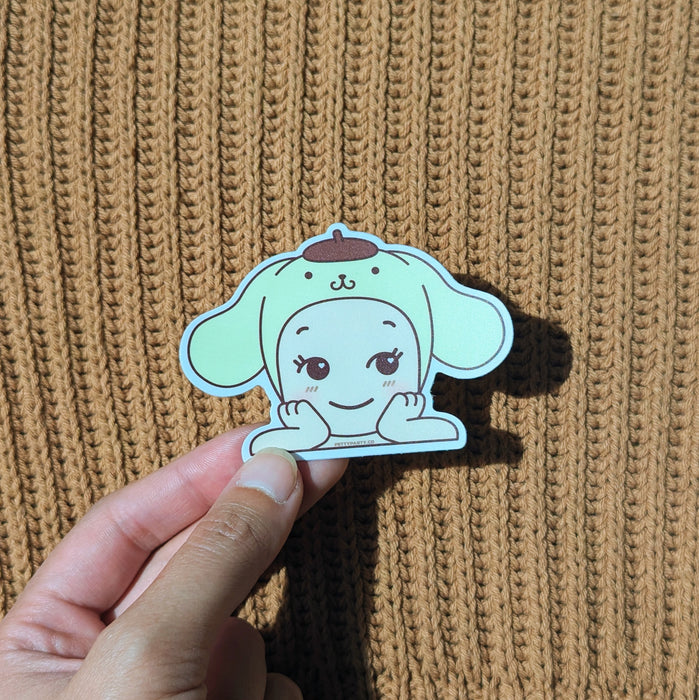 Pompompurin Baby Mini Peeker Sticker