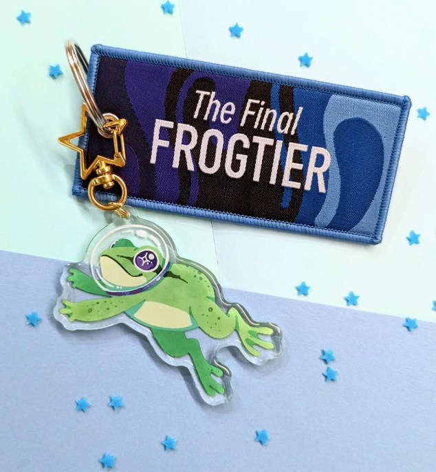 "Final Frogtier" Flighty Tag + Acrylic Charm