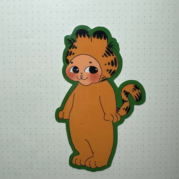 baby angel garfield sticker