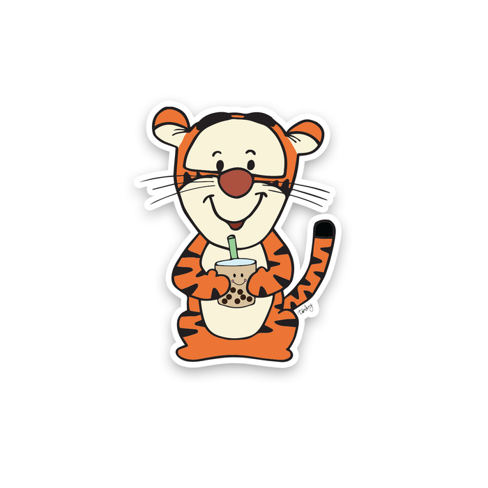 Tigger Boba Vinyl Sticker