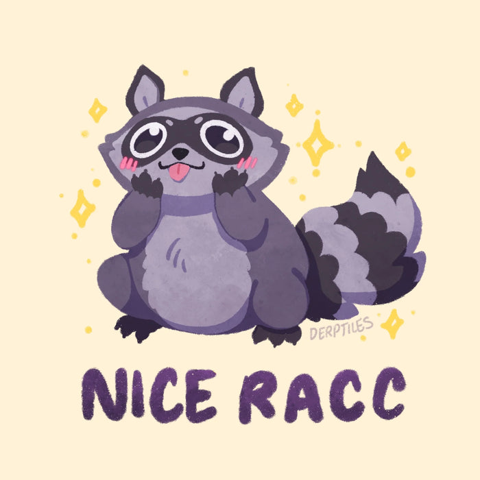 Nice Raccoon Sticker