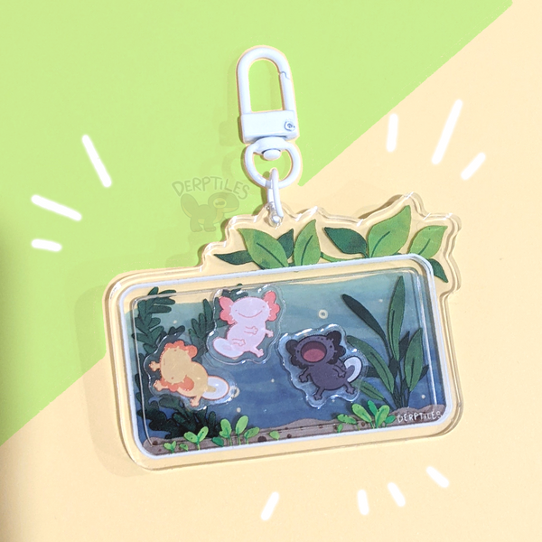 Axolotl Tank Shake Charm