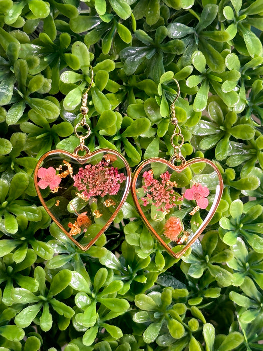 Resin Floral Earrings