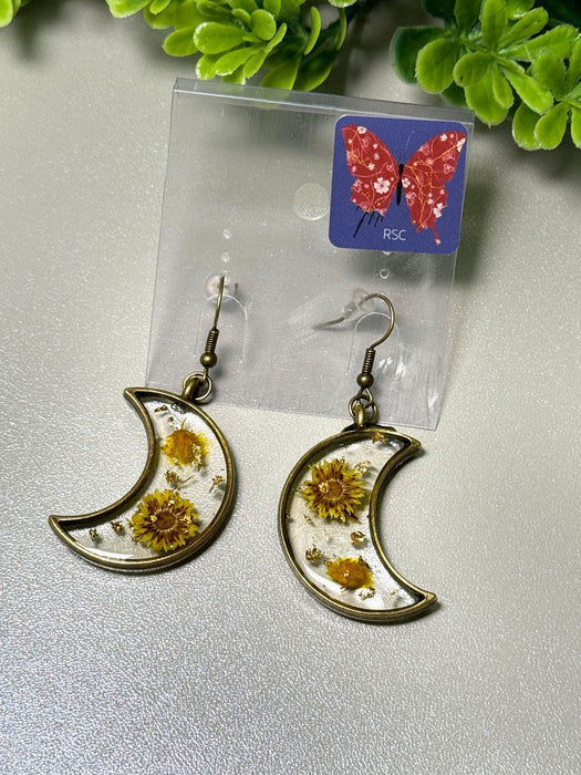 Resin Floral Earrings