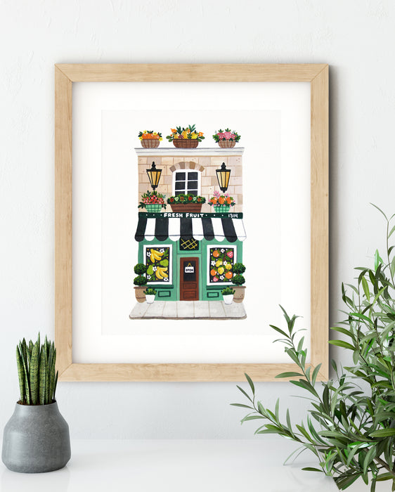 Fresh Fruit Shop Print