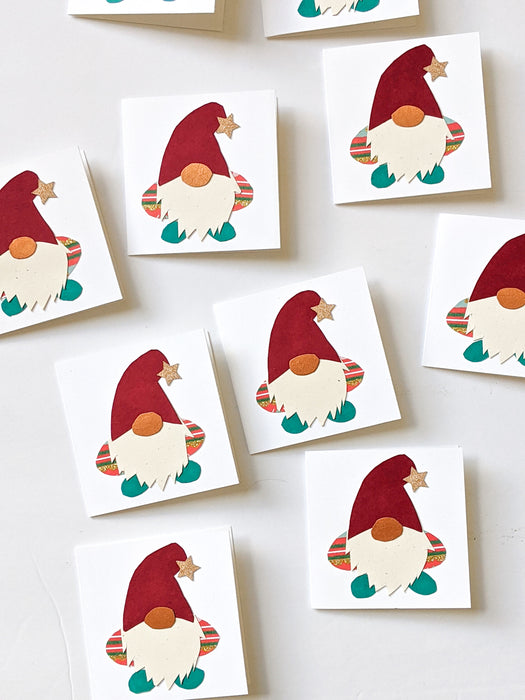 Handcrafted Mini Card | Holiday Gnome