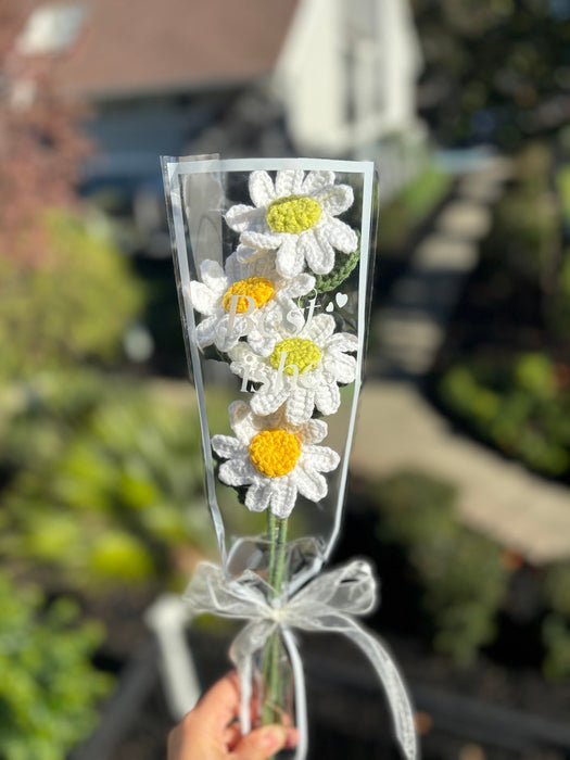 Handcrafted Crochet Daisy Bouquet