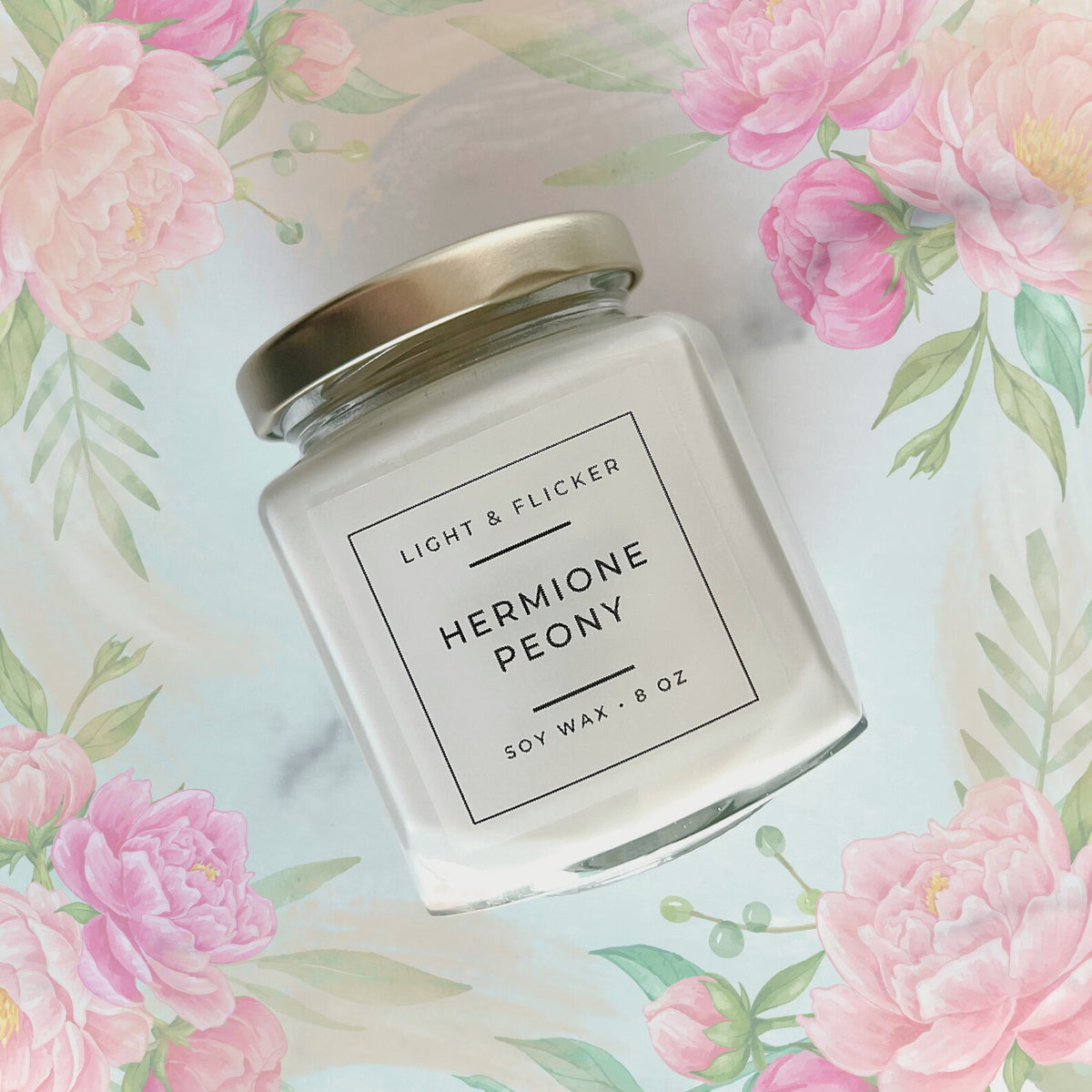 Hermione Peony Soy Candle — San José Made