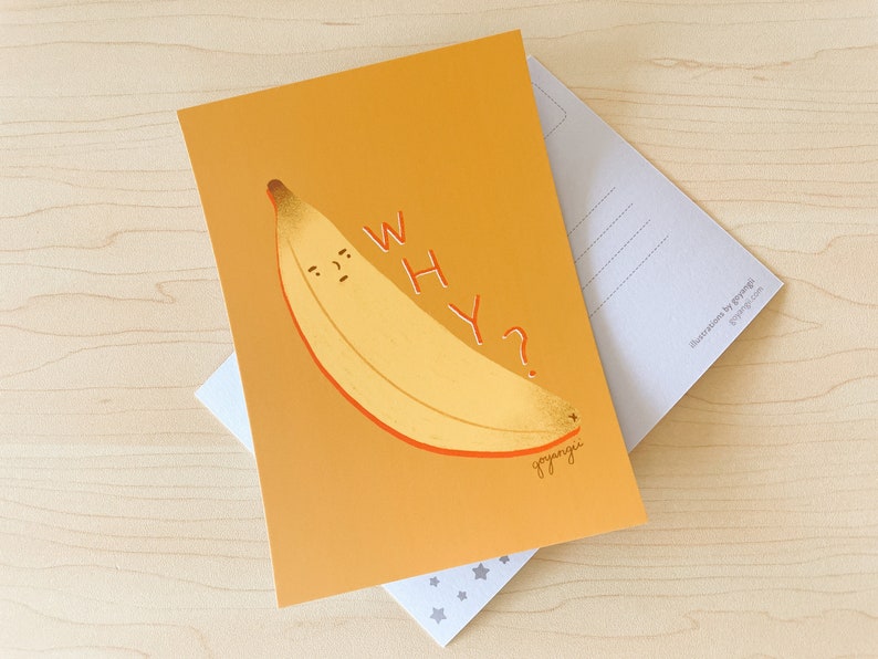 Why Banana Mini Print / Postcard