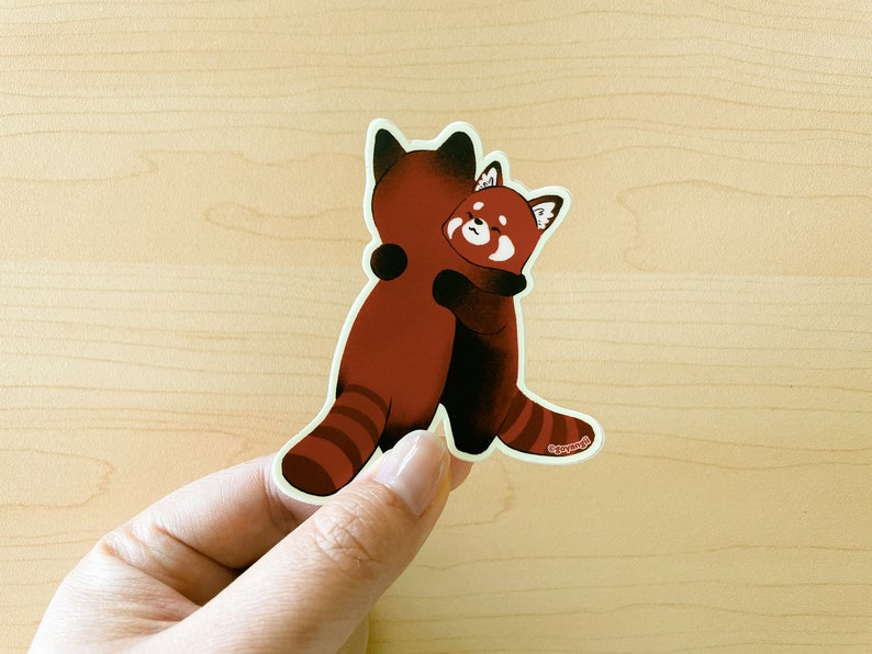 Red Pandas Waterproof Vinyl Sticker