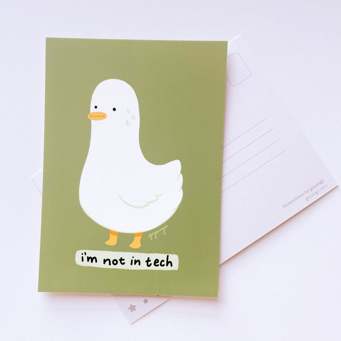 Tech Duck Mini Print / Postcard