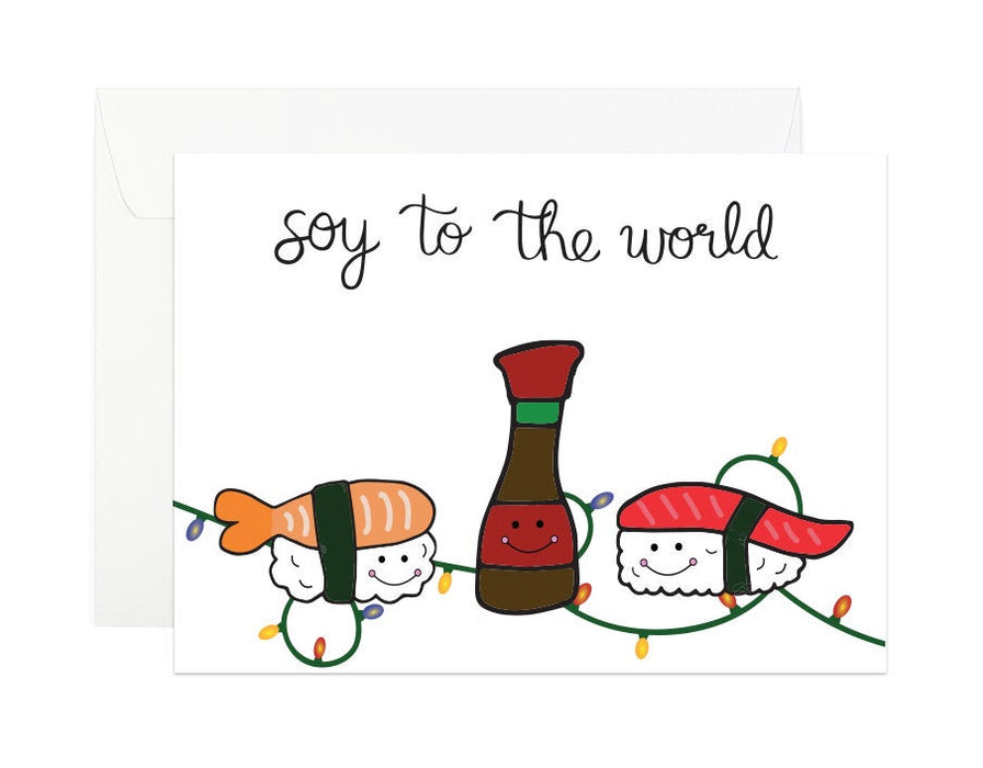 Soy to the World Holiday Card