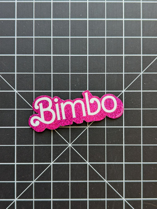 Bimbo Barbie Glitter Vinyl Sticker