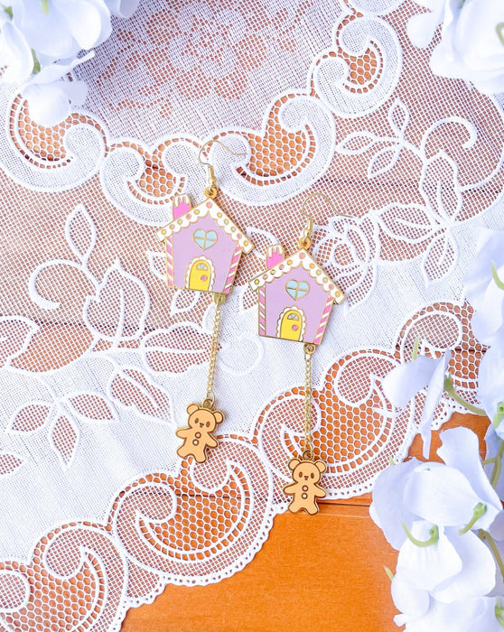 Gingerbread House Earrings