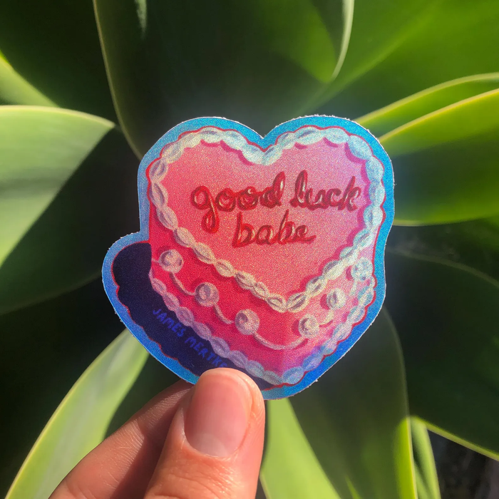 Good Luck, Babe Chapell Roan Cake Art Holographic Sticker