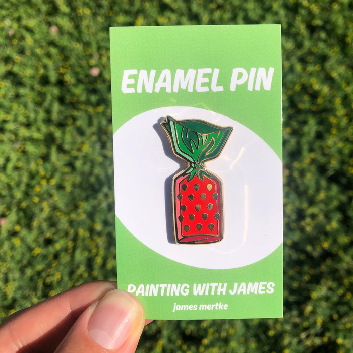 Strawberry candy Enamel Pin