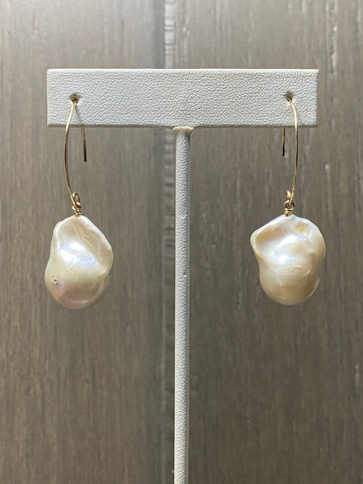 Big Baroque Pearl Drop Earring (#87)