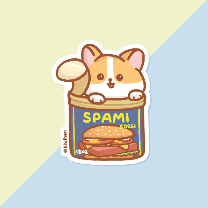 Spami Corgi Vinyl Sticker