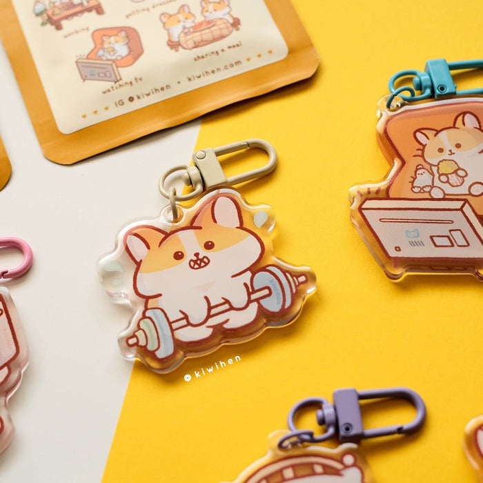 Corgi Daily Life Acrylic Charm Blind Bag