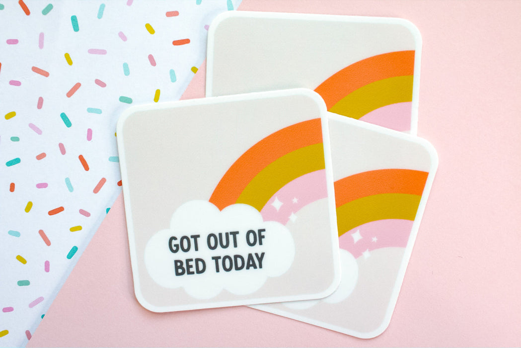 Got Out of Bed Sticker