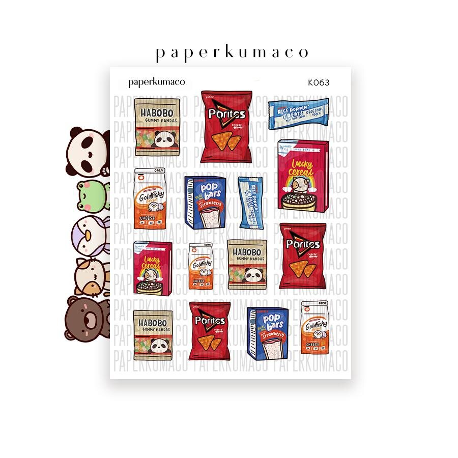 Kawaii Foods Vol. 3 Stickers - paperkumaco