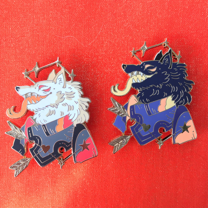 Wolf Knight Pins