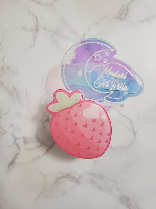 Shimmery Strawberry Phone Grippy